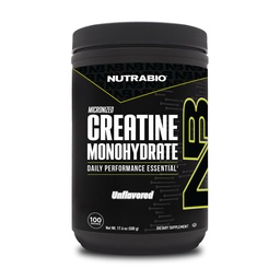 NutraBio Pure Micronized Creatine Monohydraat Powder Supplement, Unflavored, (500 g) - Ondersteunt Bulk Muscle Energy, Recovery, en kracht - HPLC Tested Creatine Powder Supplement voor mannen en vrouwen