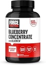 FORCE FACTOR Blueberry Concentrate Antioxidanten Supplement met BlueRich Blueberry Extract Supplement, Gratis radicale Scavenger voor dagelijkse gezondheid, Glutenvrij, Non-GMO, 90 Softgels