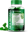 WELLNESS LABSRX Sea Moss Gummies, 3200mg Ierse Zee Mos Gemengde Berry Flavor met Maximale Potentie Bladderwrack en Burdock Root - Ondersteunt huid, energie en immuniteit - 90 Tel.