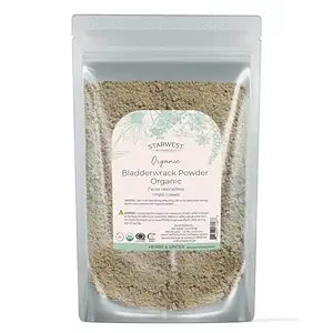 Starwest Botanicals Dried Bladderwrack Organic Powder - Natural Seaweed Herb, Source of Iodine, Potassium, Zinc, Calcium, Vitamins A & C, Certified Kosher, Non-GMO - 4 oz Pouch