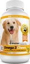 Verbazingwekkend Omega 3 voor honden - Omega 3 Visolie voor honden supplement voor Itchy huidverlossing voor droge huid en hot spots en vergieten Coat met EPA en DHA vetzuren - 120 zalm smaak Kauwen
