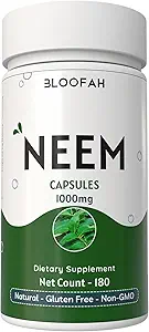 Neem Leaf Capsules 1000mg 