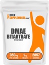 BulkSupplements.com DMAE Bitrate Powder - Dimethylaminoethanol Bitrate, DMAE Supplement - Unflavored & Gluten Free, 350mg per portie, 1kg (2,2 lbs) (Pack of 1)