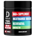 DEDICAD NAD Supplement with Liposomal Nicotinamide Riboside 900mg NR, Resveratrol, Quercetin - 90 Capsules - Cellular Production & Restoration, Aging Well, Vitality