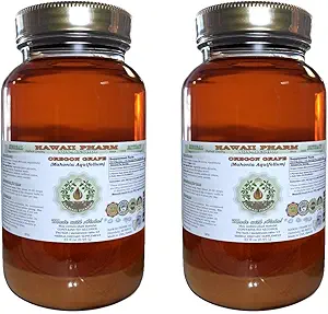 Hawaii Pharm Oregon Grape Alcohol-Free Liquid Extract, Oregon Grape (Mahonia aquifolium) Gedroogde Wortel Glyceriet Natural Herbal Supplement, USA 2x32 fl.oz