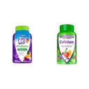 Vitafusion Fiber Well Probiotica Gummies Volwassenen 60 Tel en Calcium Gummy Vitaminen Bot Tanden Ondersteuning Fruit Cream Gearomatiseerd 100 Tellen