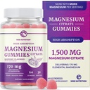 Magnesium Citrate Gummies Extra sterkte voor kalmte, ontspannen & spijsvertering .Hoge absorptie Magnesium Gummies voor volwassenen . . . Veganist, niet-GMO . . Raspberry Flavor Mag Gummy . . 60 Ct, 1 maand levering
