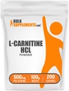 BulkSupplements.com L-Carnitine HCl Powder - Carnitine Supplement, Carnitine Powder, L-Carnitine 500mg - Unflavored & Gluten Free, 500mg per Serving, 100g (3,5 oz) (Pack of 1)
