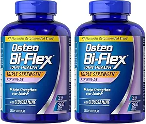 Osteo Bi-Flex Osteo Bi Supplement Glucosmine 1500 Mg Vitamine D 1000IU Tablet(200Count), 200Count (Pack of 2)