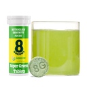 8Greens Supergreens Tabletten Supergroen Poeder Superfood Tablet, Metabolisme Immuniteit & Focus, Dagelijkse Groenen Bruistabletten, Organisch: Aloë Vera, Spirulina, Chlorella, Citroen Lime, 10 Servers