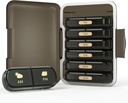 Weekly Pill Organizer 2 Times a Day, 7 Day Pill Box 2 Times, Portable for Travel Pill Case for Pills/Vitamin/Fish Oil/Medication/Supplements (2x7 Black)