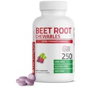Bronson Beet Root Kauwtabletten 2000 MG, Grape Flavored - Extra sterkte 2000 MG Per Serving Circulatie Ondersteuning Hart Gezondheid & Uithoudingsvermogen, Niet-GMO, 250 Vegetarische Grape Flavored Chewable Tablets