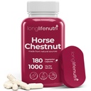 LongLifeNutri Horse Chestnut Extract 500mg - 180 Vegetarische Capsules, Biologische Supplement voor dagelijkse Wellness & Circulatie, 3-maands levering, GMP gecertificeerd, Made in USA