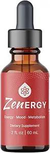Zenergy Drops - Liquid Supplement for Daily Wellness Support - Made in The USA - Natural Energy - Organic Plant Based Formula - 60ml - 1 Month Supply