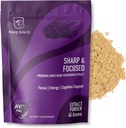 Biologische Lions Mane paddo supplement - Lions Mane Extract poeder voor geestelijke helderheid, focus en cognitieve functie (45g, 30 porties) - scherp & gericht