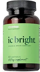 LifeVantage IC Bright 60 softgels, Vision and Brain Complex Supplement Verpakt met antioxidanten, voedingsstoffen en carotenoïde voor Eye Health dat helpt verminderen oogstam