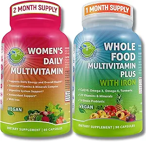 Vegan Whole Food Multivitamine met Iron & Women