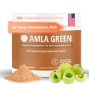Amla Powder Superfood Supplement met Pompoen Spice, 20x Ultra Geconcentreerde Amla, Gemaakt met kaneel, Gember, Nutmeg, Kruidnagels, Allspice, Kardemom, Indische kruisbessen, Pompoen Spice, 30 porties
