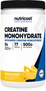 Nutricost Creatine Monohydraat Poeder (Pineapple Mango, 500 Gram) - Micronized Creatine Supplement - Vegan, Non-GMO, Glutenvrij