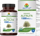 Brieofood Biologische Alfalfa 1500mg, 45 porties, Vegetarisch, Glutenvrij, 90 Vegetarische tabletten