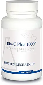 Biotica Onderzoek Bio C Plus 1000 Antioxidant, Hoge Potentie, Bioflavonoïden, Ondersteunt Gezonde Immune Response, Builds Collages, Gezonde Huid, Cartilage en Gezamenlijke Ondersteuning 100 Tablets