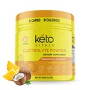 Keto Vitals Electrolytes Powder - Sugar Free Keto Electrolytes Powder with Kalium, Magnesium, Natrium, & Calcium - No Sugar Electrolyte Drink Mix & Hydration Powder, 60 Servers, Ananas Coconut