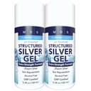 Collective Silver Gel Extra sterkte - 35ppm Geactiveerde Colloïdale Silver Gel voor maximale sterkte - Made in USA - Gestructureerde formule in een handige 2 Pack