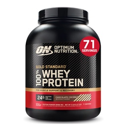 Optimale voeding Gold Standaard 100% Wei Proteïne Poeder, Chocolade Kokosnoot, 5 Pond (Verpakking mei Vary)