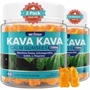 Kava Kava Gummies, Sugar Free Calm Gummies w/Rhodiola Rosea, Ashwagandha, L-Theanine, GABA, Melatonine-Free Kava Blend voor ontspanning, rust en concentratie - alternatief voor Kava Powder Capsules, Vegan 120 Ct