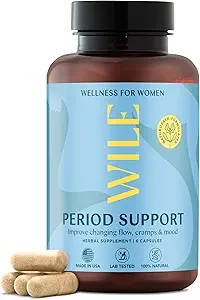 WILLE Menopauze en Perimenopause Supplementen voor vrouwen - Menstruele Kramp, PMS en zware periode Relief met Dong Quai - Premenopauzale Ondersteuning voor Hormone Balance & Verbeterde Mood, Veganist, 30 Servingen
