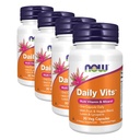 NOW Foods Supplements, Daily Vits™with Fruit & Veggie Blend, Lutein and Lycopene, 30 Veg Capsules (Pack of 4)
