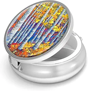 Pill Box 3 Compartiment,Kleine pil geval voor portemonnee of zak, Cute Medicine Organizer,Portable Pill Container houder om vitamines te houden, Medicatie, Visolie en supplementen, Unieke Design Gifts