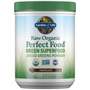 Tuin van het leven Rauw Biologische Perfecte Eten Groen Superfood Gesapeerde Groenen Poeder - Chocolade, 60 Servers, Non-GMO, Glutenvrij, Veganistisch Gehele Voeding Dieetsupplement Plus Probiotica, Enzymen