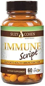 Immune Script with Epicor, Indian Echinacea Andrographis, Olive Leaf, Skullcap Root for Optimal Immune Function