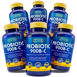 Voeding Essentials GMP Certified Probiotic Dietary Supplement 6 Flessen 360 Capsules