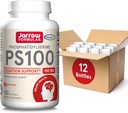Jarrow Formules PS100 Fosfatidylserine 100 mg, Dieetsupplement voor Brain Health and Cognition Support, 120 Softgels, 40-120 Day Supply, Pack of 12