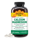Country Life Target-Mins Calcium Magnesium met vitamine D-complex, 1000mg/500mg/10mcg, 360 Vegan Capsules, Certified Gluten Free, Certified Vegan, Verified Non-GMO Geverifieerd...