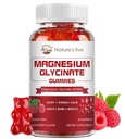 Magnesium Glycinate Gummies, Sugar Free Magnesium Supplement with Magnesium Glycinate 400mg, Magnesium L-Threonate 200mg for Calm Mood, Muscle, Bone & Sleep for Adults, 60 Raspberry Gummies