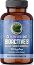 Pure Lab Vitaminen Bioactive B Complex - 120 Vegan Caps Slow Release Formula (B1, B2, B3, B5, B6, B7, B9, B12) - 60 Days Supply, Gluten & Sugar Free Made in Canada
