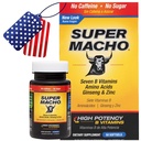 Super Macho, High Potency B Vitaminen en aminozuren, brandstof voor de huidige actieve mannen, Geen cafeïne, Geen suiker, Dieetsupplement, Made in USA,50 Softgels
