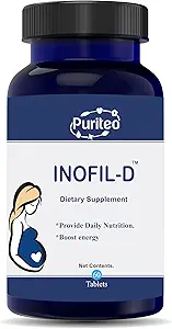 Inofil-D Energy Boost tabletten voor vrouwen, Glutenvrij, Vegetarisch - (60 tabletten, verpakking van 1)
