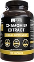 PURE ORIGINAL INGREDIENTS Chamomile Extract (365 Capsules) No Magnesium Or Rice Fillers, Always Pure, Lab Verified