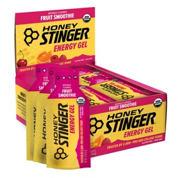 Honey Stinger Biologische Fruit Smoothie Energy Gel, Glutenvrij & Cafeïnevrij, voor oefeningen, hardlopen en prestaties, Sportvoeding voor thuis & Gym, Pre & Mid workout, 24 Pack, 26,4 Ounce
