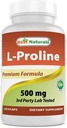 Best Naturals L-proline Aminozuur Dieetsupplement 500 Mg, 120 Tel (817716014456)