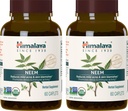 Himalaya Organic Neem Herbal Supplement, voor Mild Acne & Clear Skin, Purifying, Ayurvedic, USDA Certified Organic, Non-GMO, Vegan, 600 mg, 60 Plant Based Caplets, 2 Pack
