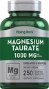 Piping Rock Magnesium Taurate | 1000mg | 250 Caplets | Chelated and Buffered | Vegetarian, Non-GMO, Gluten Free Supplement