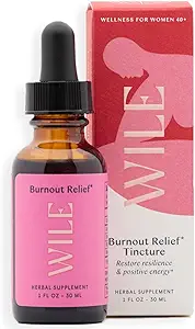 WILLE Burnout Relief Drops for Women, Energy Tinture & Mood Support Supplement with Ashwagandha, Rhodiola & Bacopa, Stress Support Tinctuur voor fysieke & geestelijke tekenen van stress, 1fl oz