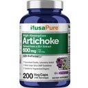 NusaPure Artichoke 20:1 Extract, 600 mg Equivalent aan 12.000mg 200 Veggie caps (Non-GMO, Glutenvrij)
