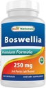 Best Naturals Boswellia Serrata Joint Health 250 mg 120 Capsules - Gestandaardiseerd tot 65% Boswellic Acid (120 Telling (Pack of 1))