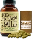 The Uric Acid Pill 90 Capsules - Uric Acid Supplement with Tart Cherry Extract, Selderij Seeds, and Burdock Root - Uric Acid Support Supplement containing Non-GMO and Herbal Ingredients